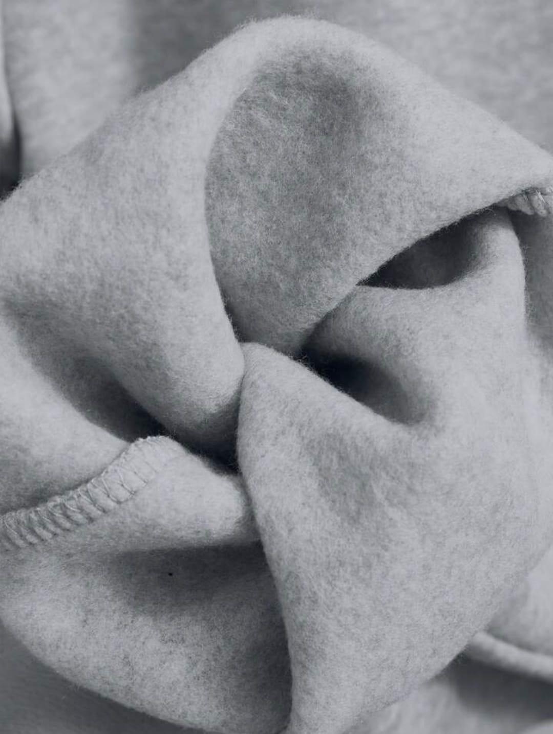 Men's Fleece Plain Grey Zipper Track Suit