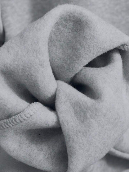 Men's Fleece Plain Grey Zipper Track Suit